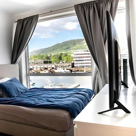 Spacious Waterfront Apartmnet ברגן